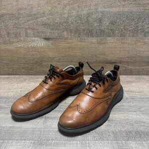 Cole Haan Zerogrand 3 British Tan Leather Wingtip Oxford Shoes Men's Size 10